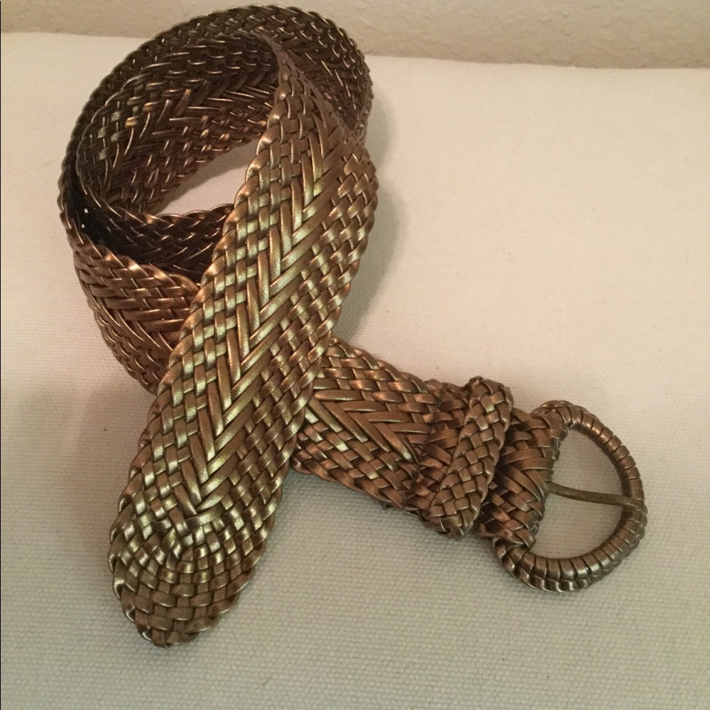 Gold braided belt